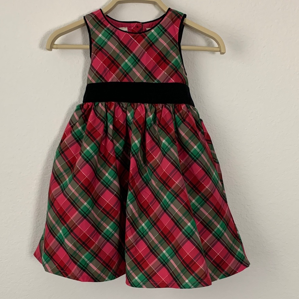OshKosh B'gosh Red and Green Plaid Dress Christmas